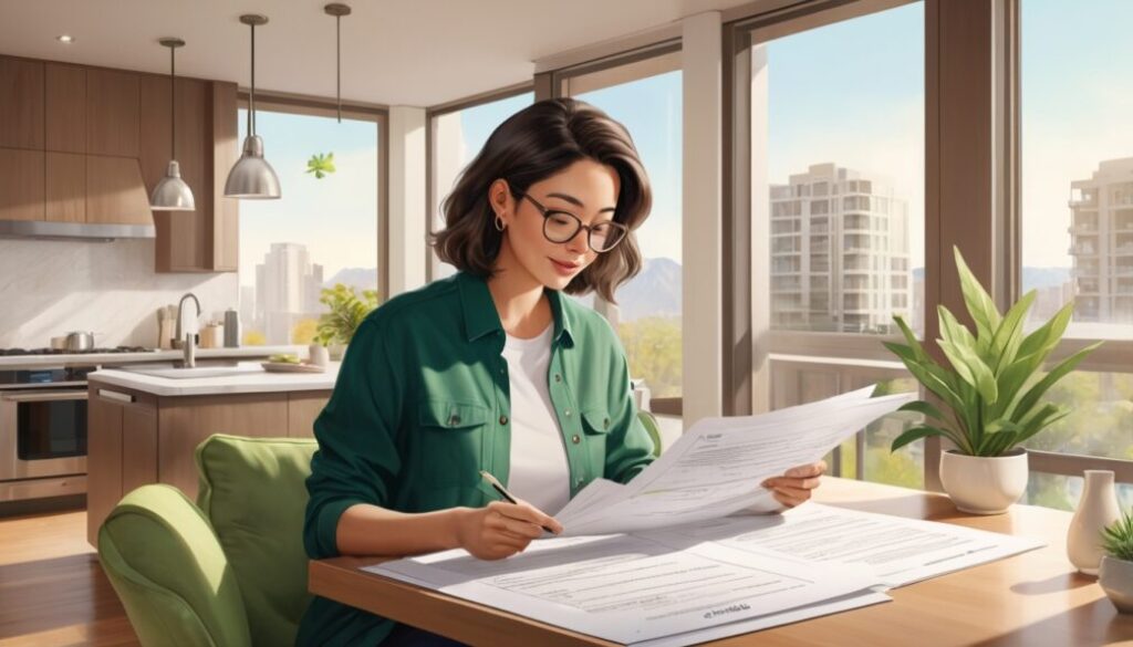 AlbedoBase_XL_A_confident_buyer_in_spring_clothes_reviewing_st_0