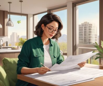 AlbedoBase_XL_A_confident_buyer_in_spring_clothes_reviewing_st_0